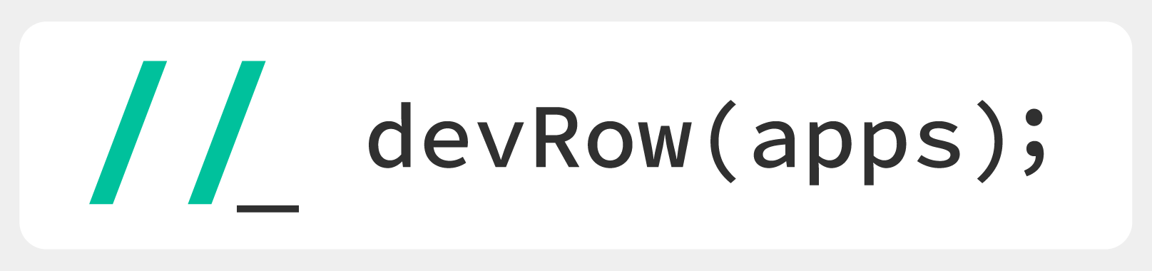 devRow(apps) logo